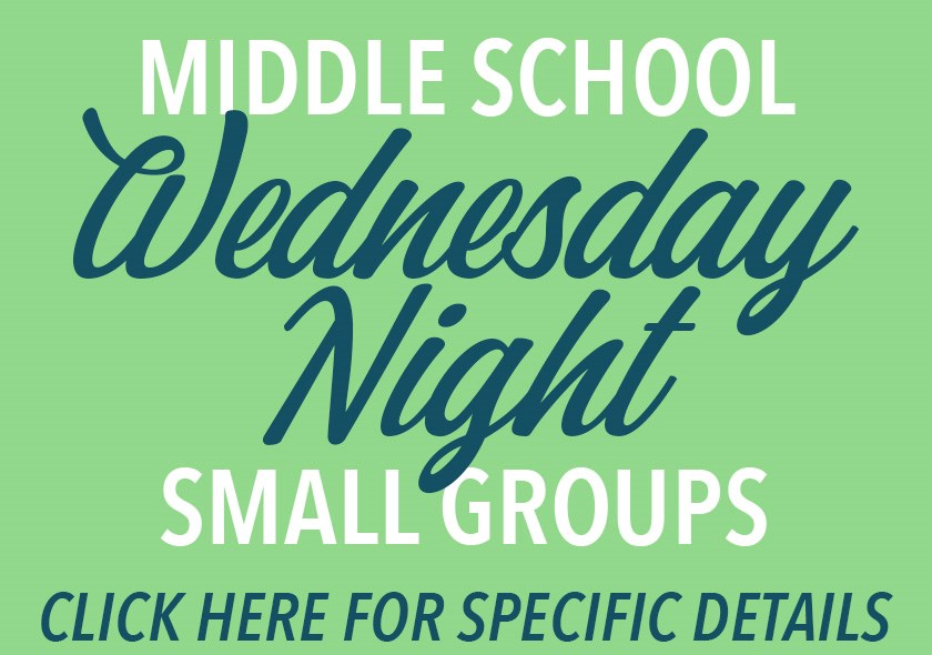 Student Ministries | Middle School Wednesday Gatherings